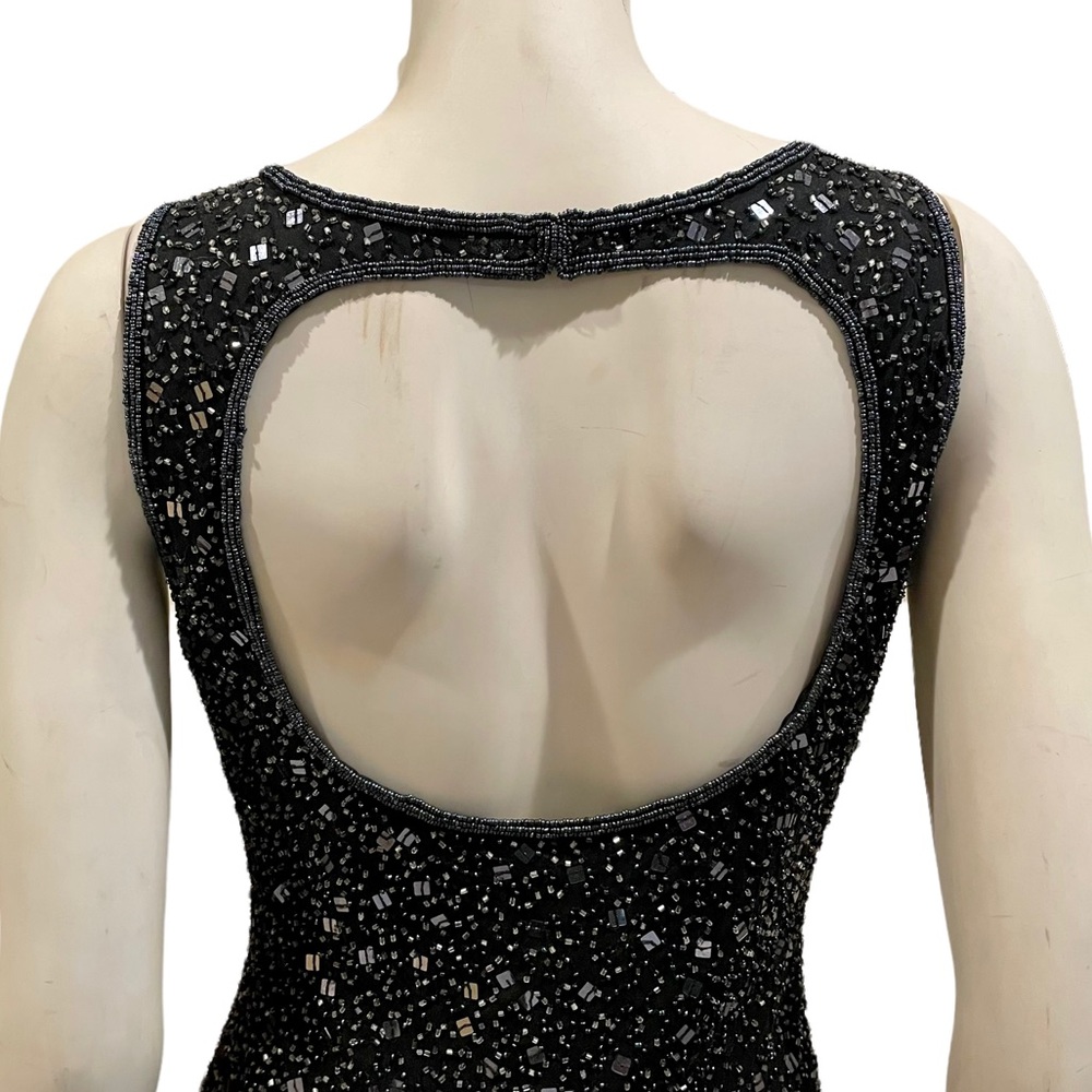 Vintage Beaded Silk Cocktail Dress - Picture 7 of 10
